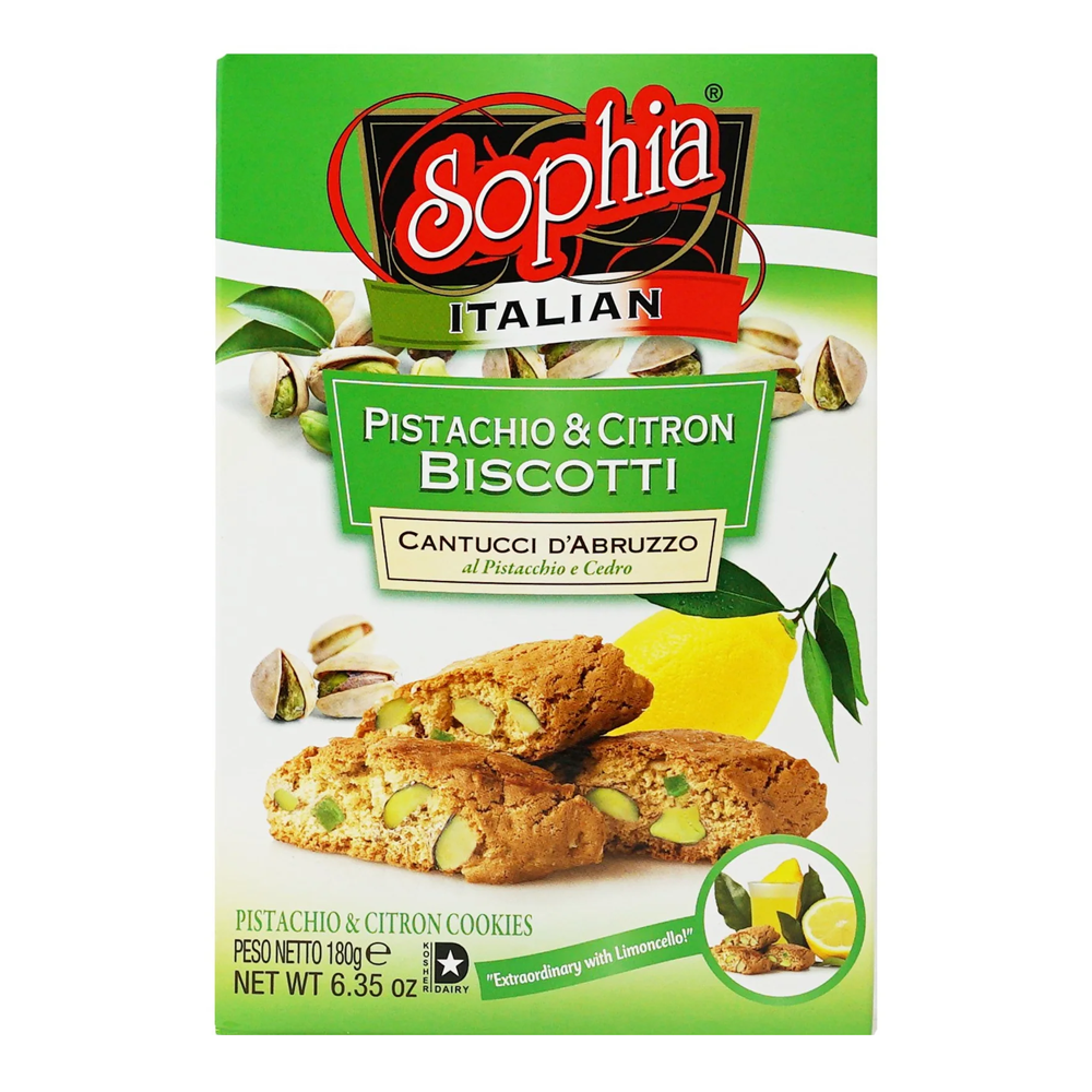 Biscotti Cantuccini Pistachio Citron – 6.35 oz (180gr)